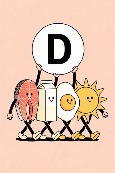 Vitamin D Quellen: Lachs, Milch, Ei und Sonnenlicht