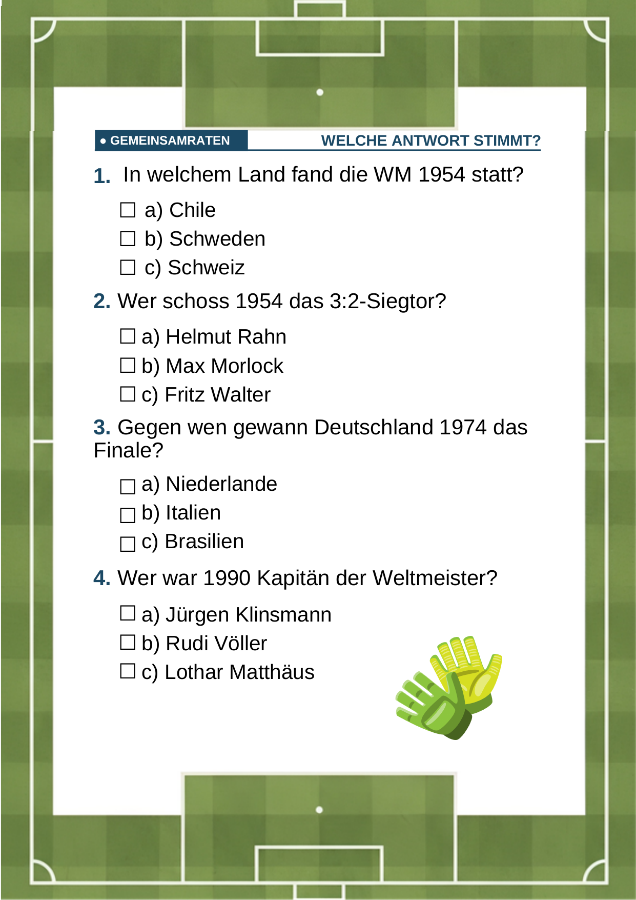 Welche Antwort stimmt? – Quizfragen zum Mitraten