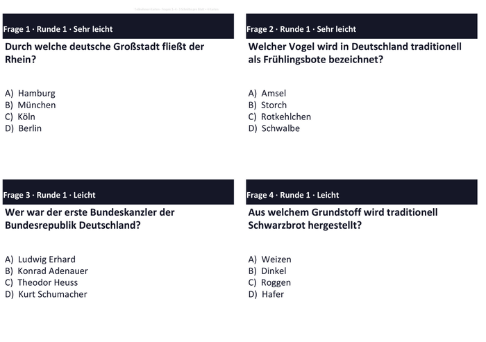 Beispielfragen